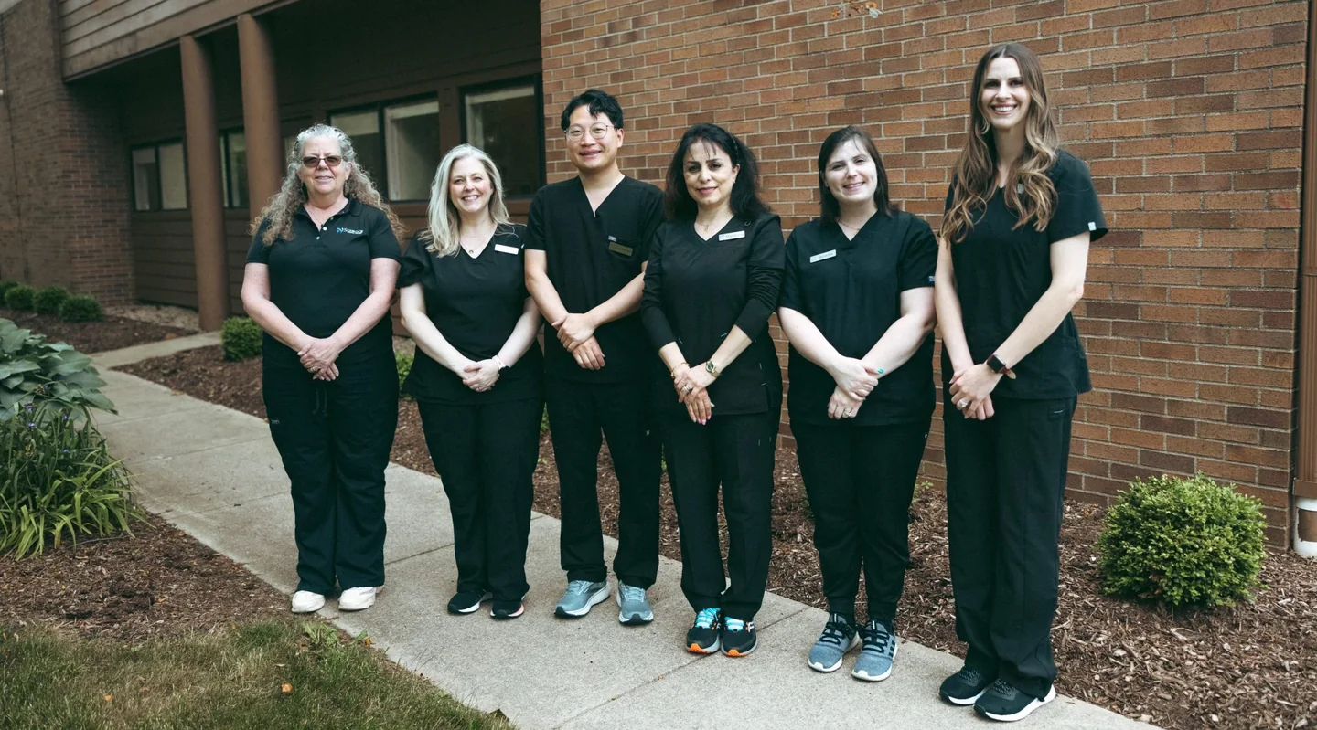The Schrock Dental team outside the office